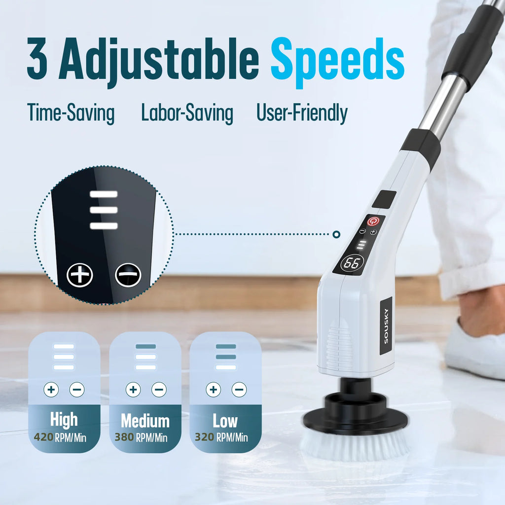 Spin Cleaner 8PCS Heads Bathroom Kitchen