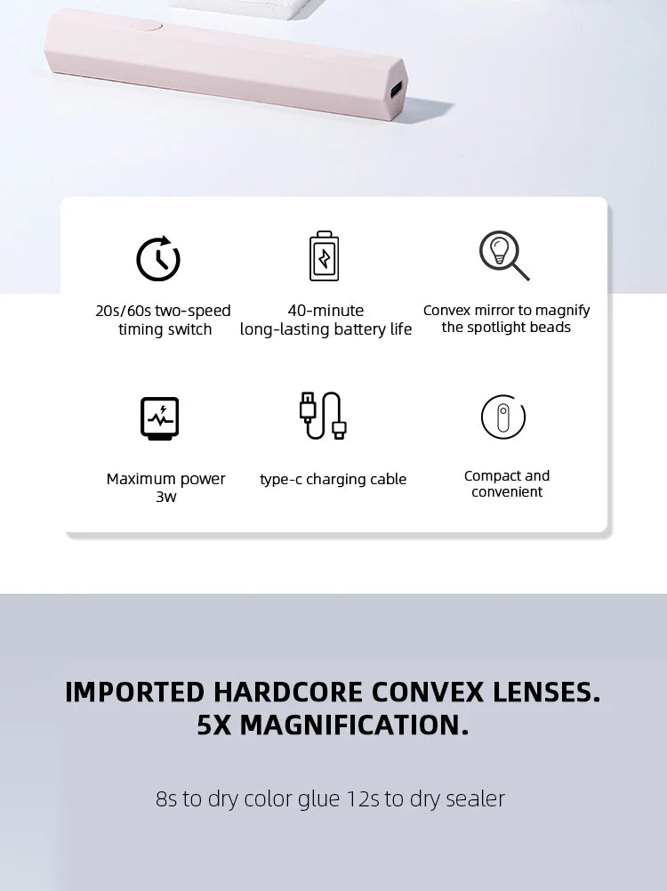 Quick Dry USB Nail Dryer Machine pen