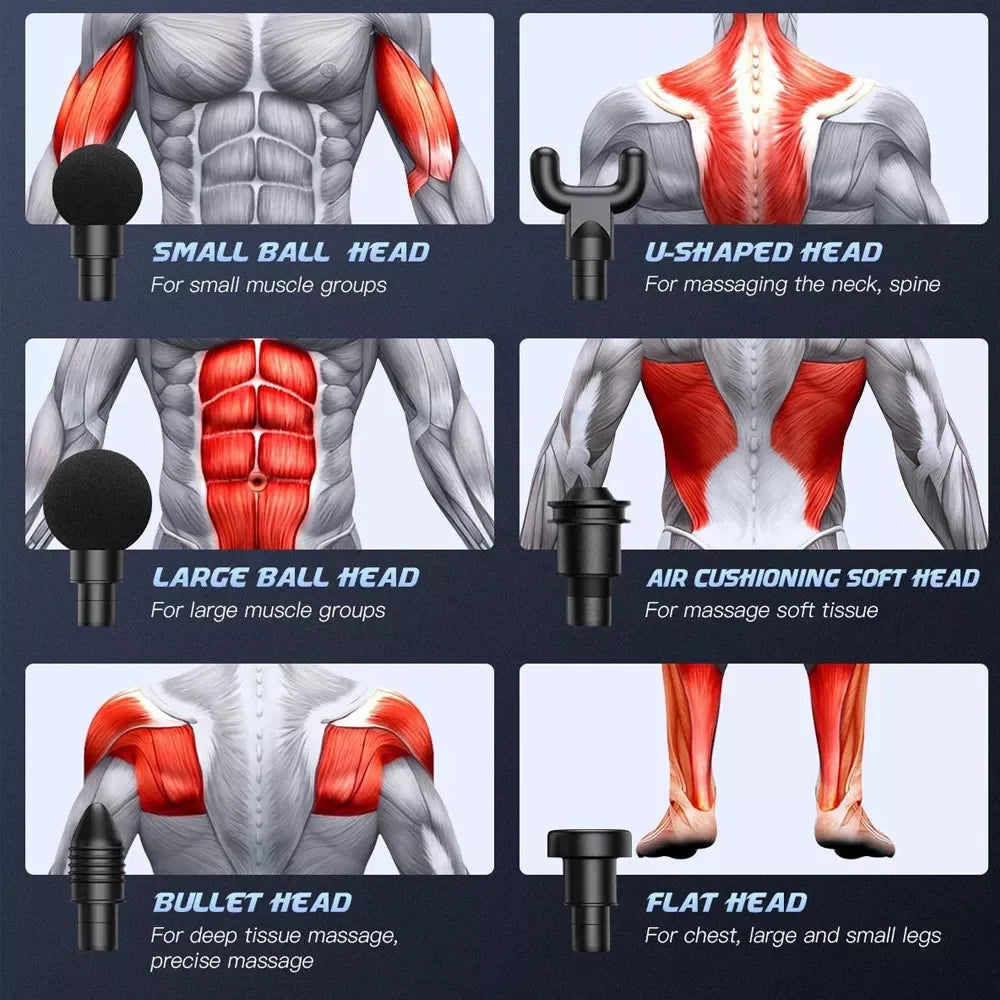 Fascia Gun Electric Painting Gun Vibrating Body Massager