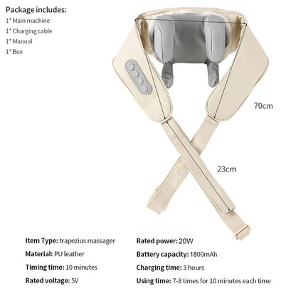 Shoulder and Neck Massager for Pain Relief 6D with Heat