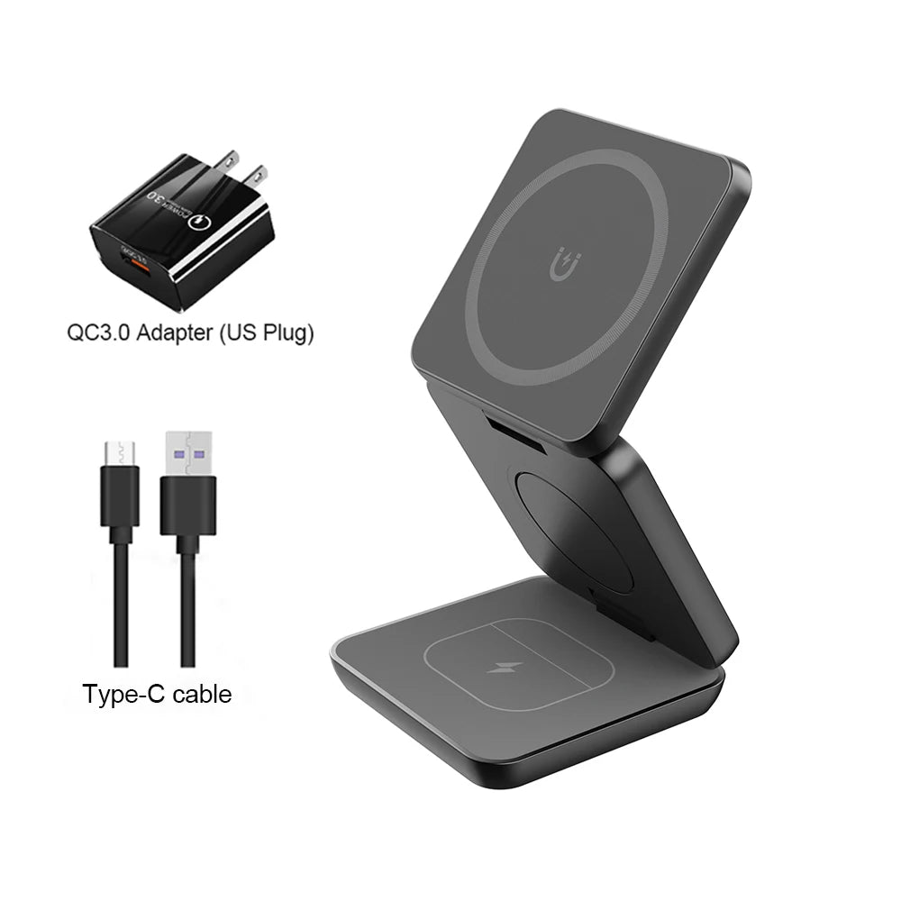 Wireless Charger for iPhone 3 in 1  iPhone 15 14 13 12 Pro Max