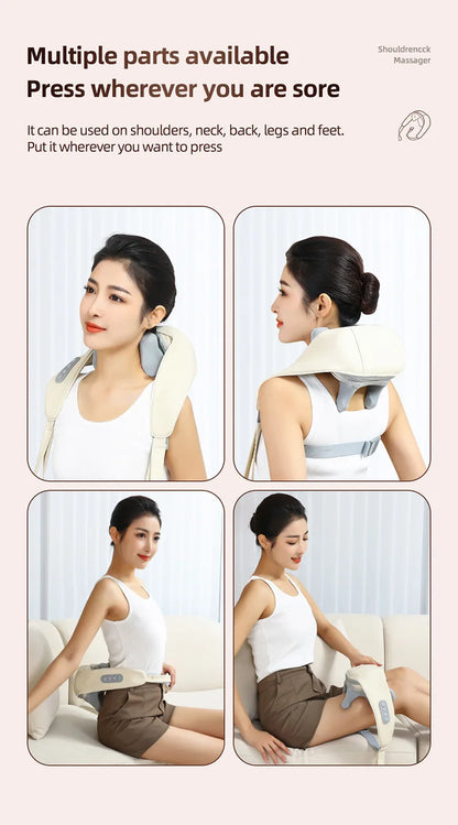 Shoulder and Neck Massager for Pain Relief 6D with Heat