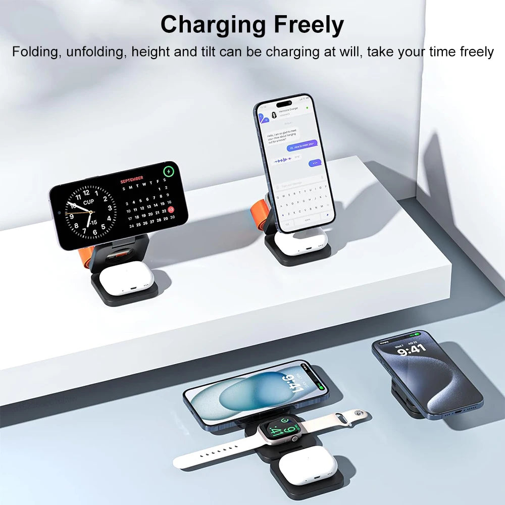 Wireless Charger for iPhone 3 in 1  iPhone 15 14 13 12 Pro Max