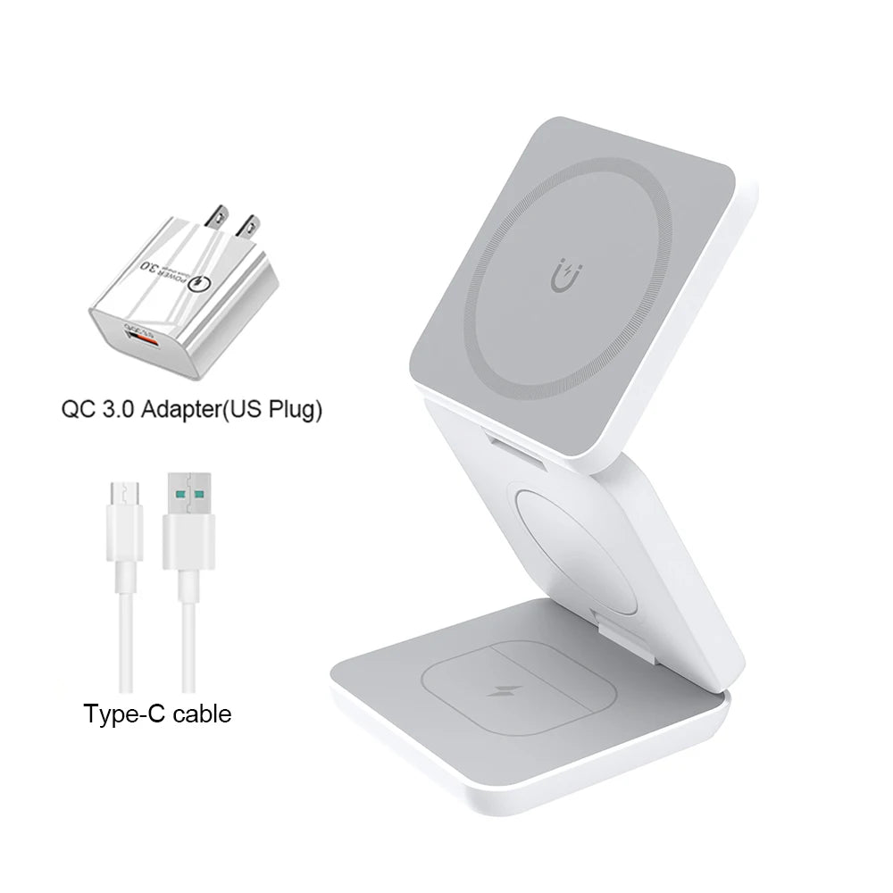 Wireless Charger for iPhone 3 in 1  iPhone 15 14 13 12 Pro Max