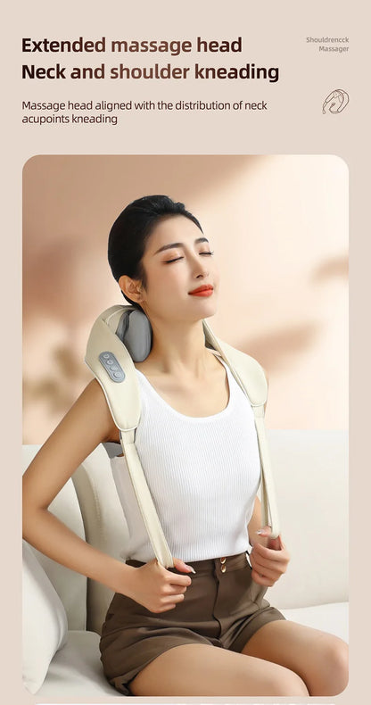 Shoulder and Neck Massager for Pain Relief 6D with Heat