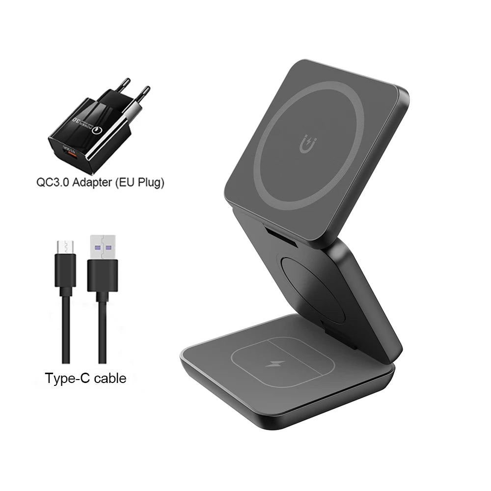 Wireless Charger for iPhone 3 in 1  iPhone 15 14 13 12 Pro Max