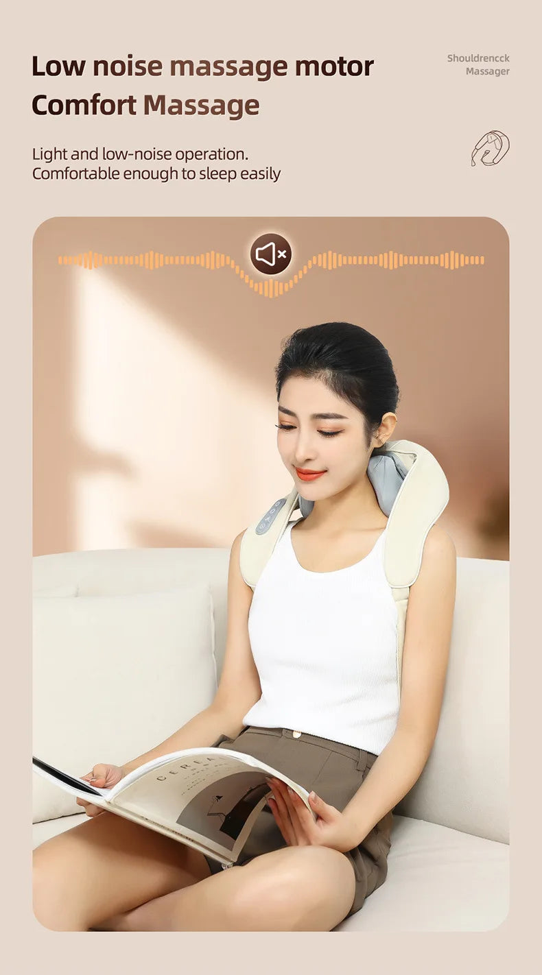 Shoulder and Neck Massager for Pain Relief 6D with Heat