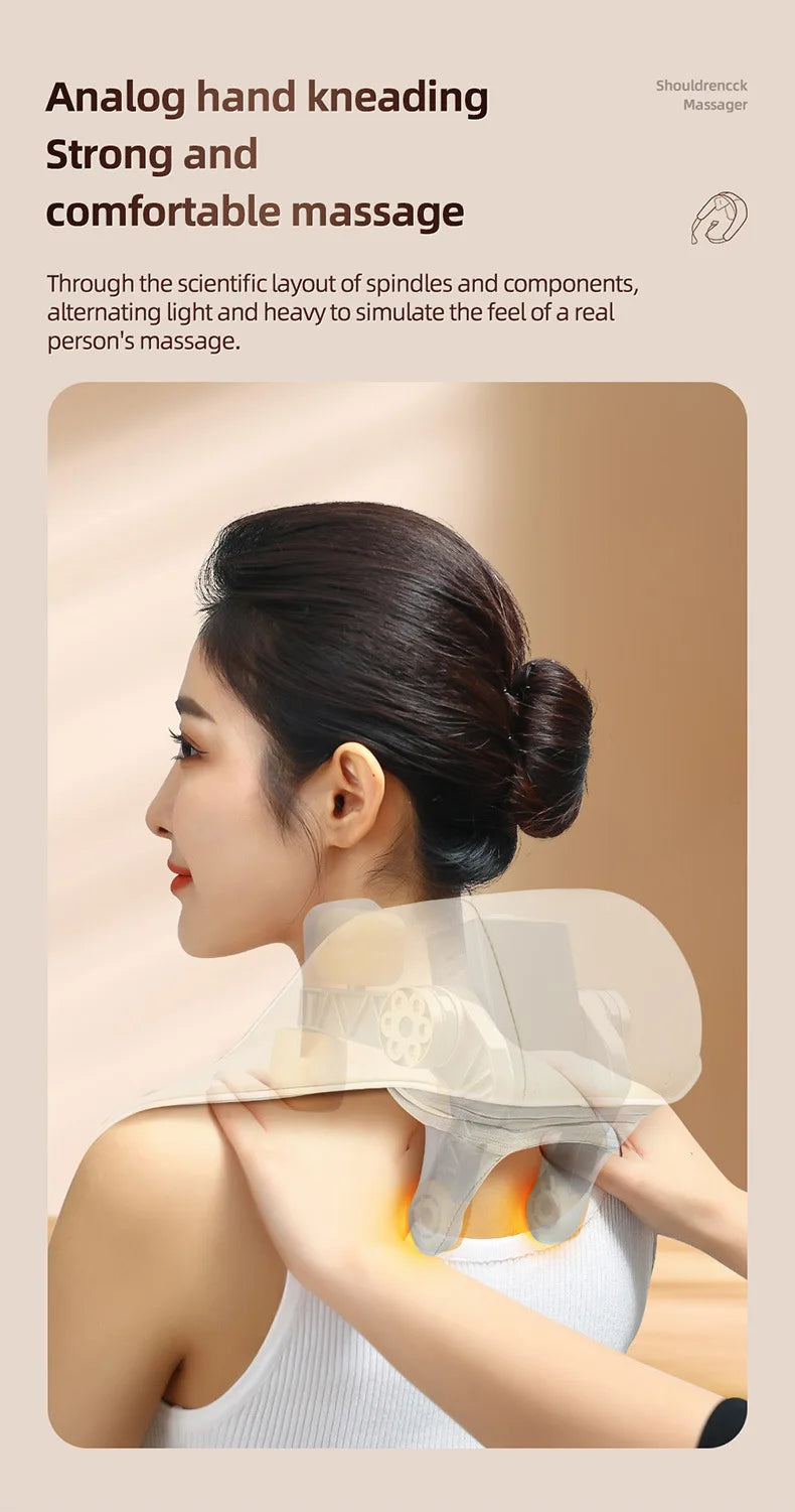 Shoulder and Neck Massager for Pain Relief 6D with Heat